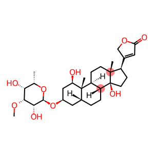 3β-[(3-O-Methyl-6-deoxy-α-L-talopyranosyl)oxy]-1β,14-dihydroxy-5β-card-20(22)-enolide