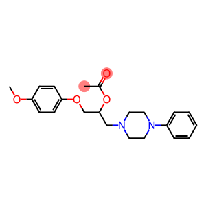 α-[(4-Methoxyphenoxy)methyl]-4-phenyl-1-piperazineethanol acetate