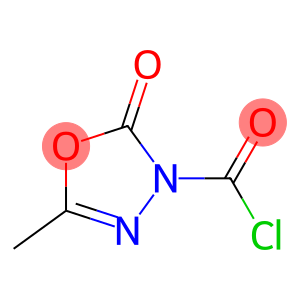 1,3,4-Oxadiazole-3(2H)-carbonyl chloride, 5-methyl-2-oxo- (9CI)