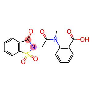 2-[[(1,1-dioxido-3-oxo-1,2-benzisothiazol-2(3H)-yl)acetyl](methyl)amino]benzoic acid