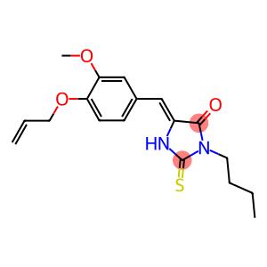 5-[4-(allyloxy)-3-methoxybenzylidene]-3-butyl-2-thioxo-4-imidazolidinone