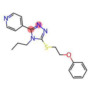 phenyl 2-{[4-propyl-5-(4-pyridinyl)-4H-1,2,4-triazol-3-yl]sulfanyl}ethyl ether