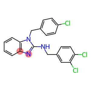 1H-Benzimidazol-2-amine, 1-[(4-chlorophenyl)methyl]-N-[(3,4-dichlorophenyl)methyl]-