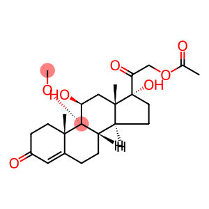 [2-(11,17-dihydroxy-9-methoxy-10,13-dimethyl-3-oxo-1,2,6,7,8,11,12,14, 15,16-decahydrocyclopenta[a]phenanthren-17-yl)-2-oxo-ethyl] acetate