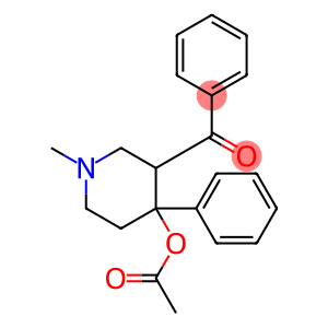 (3-benzoyl-1-methyl-4-phenyl-4-piperidyl) acetate