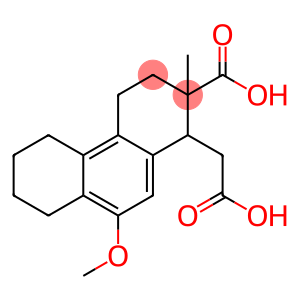 1-Phenanthreneacetic acid, 2-carboxy-1,2,3,4,5,6,7,8-octahydro-9-methoxy-2-methyl-