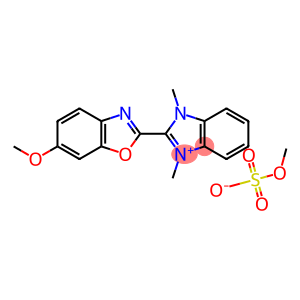 2-(6-甲氧基苯并-2-恶唑基)-1,3-二甲-1H-苯并咪唑翁盐