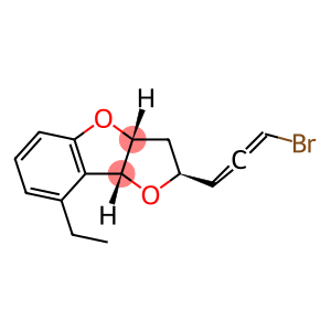 Furo[3,2-b]benzofuran, 2-[(1R)-3-bromo-1,2-propadien-1-yl]-8-ethyl-2,3,3a,8b-tetrahydro-, (2S,3aR,8bR)-