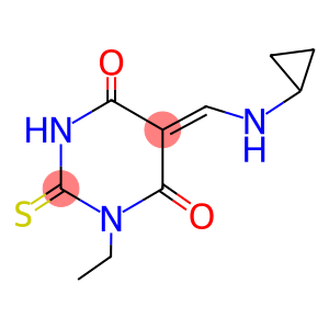 5-[(cyclopropylamino)methylene]-1-ethyl-2-thioxodihydro-4,6(1H,5H)-pyrimidinedione