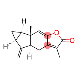 Cycloprop[2,3]indeno[5,6-b]furan-2(4H)-one, 4a,5,5a,6,6a,6b-hexahydro-3,6b-dimethyl-5-methylene-, (4aS,5aS,6aR,6bS)-