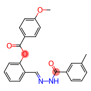 2-[2-(3-methylbenzoyl)carbohydrazonoyl]phenyl 4-methoxybenzoate