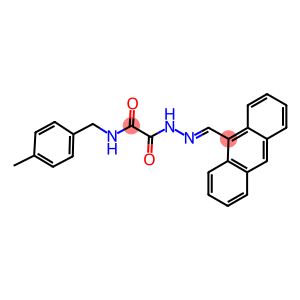 2-[2-(9-anthrylmethylene)hydrazino]-N-(4-methylbenzyl)-2-oxoacetamide