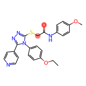 2-{[4-(4-ethoxyphenyl)-5-(pyridin-4-yl)-4H-1,2,4-triazol-3-yl]sulfanyl}-N-(4-methoxyphenyl)acetamide