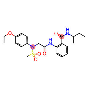 N-(sec-butyl)-2-({[4-ethoxy(methylsulfonyl)anilino]acetyl}amino)benzamide