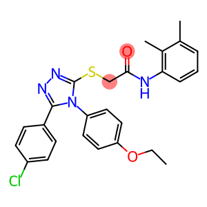 2-{[5-(4-chlorophenyl)-4-(4-ethoxyphenyl)-4H-1,2,4-triazol-3-yl]sulfanyl}-N-(2,3-dimethylphenyl)acetamide