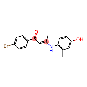 1-(4-bromophenyl)-3-(4-hydroxy-2-methylanilino)-2-buten-1-one