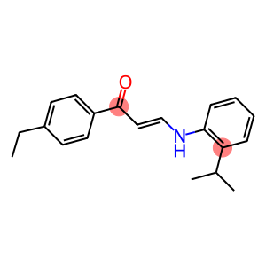 1-(4-ethylphenyl)-3-(2-isopropylanilino)-2-propen-1-one