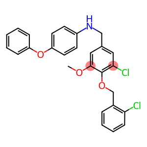 N-{3-chloro-4-[(2-chlorobenzyl)oxy]-5-methoxybenzyl}-N-(4-phenoxyphenyl)amine
