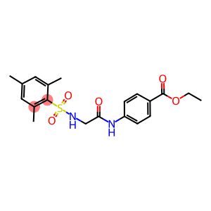 ethyl 4-({[(mesitylsulfonyl)amino]acetyl}amino)benzoate