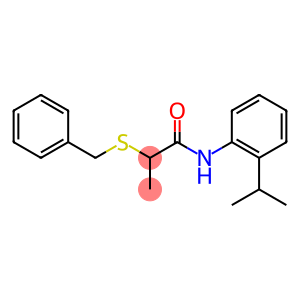 2-(benzylsulfanyl)-N-(2-isopropylphenyl)propanamide