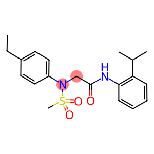 2-[4-ethyl(methylsulfonyl)anilino]-N-(2-isopropylphenyl)acetamide