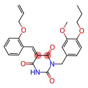 5-[2-(allyloxy)benzylidene]-1-(3-methoxy-4-propoxybenzyl)-2,4,6(1H,3H,5H)-pyrimidinetrione