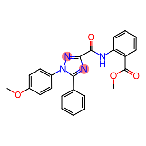 methyl 2-({[1-(4-methoxyphenyl)-5-phenyl-1H-1,2,4-triazol-3-yl]carbonyl}amino)benzoate