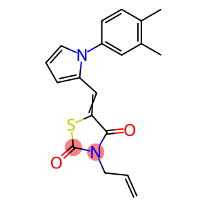 3-allyl-5-{[1-(3,4-dimethylphenyl)-1H-pyrrol-2-yl]methylene}-1,3-thiazolidine-2,4-dione