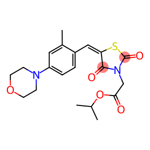 isopropyl {5-[2-methyl-4-(4-morpholinyl)benzylidene]-2,4-dioxo-1,3-thiazolidin-3-yl}acetate