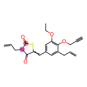 3-allyl-5-[3-allyl-5-ethoxy-4-(2-propynyloxy)benzylidene]-1,3-thiazolidine-2,4-dione