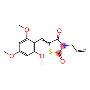 3-allyl-5-(2,4,6-trimethoxybenzylidene)-1,3-thiazolidine-2,4-dione