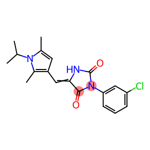 2,4-Imidazolidinedione, 3-(3-chlorophenyl)-5-[[2,5-dimethyl-1-(1-methylethyl)-1H-pyrrol-3-yl]methylene]-