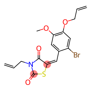 3-allyl-5-[4-(allyloxy)-2-bromo-5-methoxybenzylidene]-1,3-thiazolidine-2,4-dione