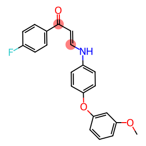 1-(4-fluorophenyl)-3-[4-(3-methoxyphenoxy)anilino]-2-propen-1-one