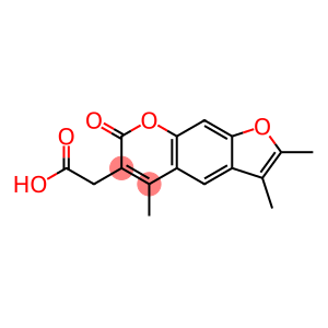 2-(7-氧代-2,3,5-三甲基-吡喃并[5,6-F]苯并呋喃-6-基)乙酸