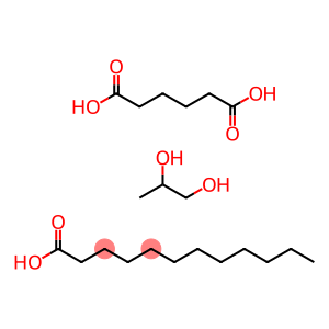 Hexanedioic acid, polymer with 1,2-propanediol, dodecanoate