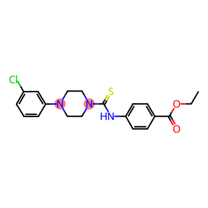 ethyl 4-({[4-(3-chlorophenyl)-1-piperazinyl]carbothioyl}amino)benzoate