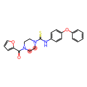 4-(2-furoyl)-N-(4-phenoxyphenyl)-1-piperazinecarbothioamide