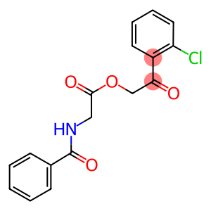 2-(2-chlorophenyl)-2-oxoethyl (benzoylamino)acetate