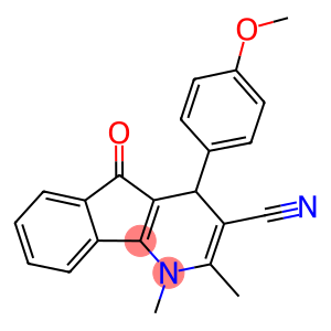 4-(4-methoxyphenyl)-1,2-dimethyl-5-oxo-4,5-dihydro-1H-indeno[1,2-b]pyridine-3-carbonitrile