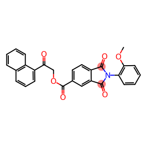 2-(1-naphthyl)-2-oxoethyl 2-(2-methoxyphenyl)-1,3-dioxoisoindoline-5-carboxylate