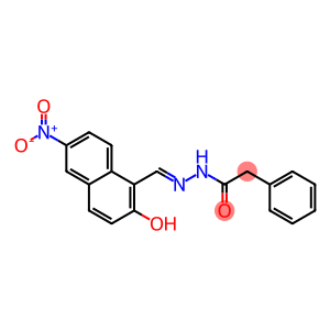 N'-({2-hydroxy-6-nitro-1-naphthyl}methylene)-2-phenylacetohydrazide