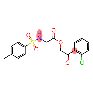 2-(2-chlorophenyl)-2-oxoethyl {[(4-methylphenyl)sulfonyl]amino}acetate