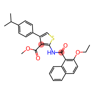 methyl 2-[(2-ethoxy-1-naphthoyl)amino]-4-(4-isopropylphenyl)thiophene-3-carboxylate