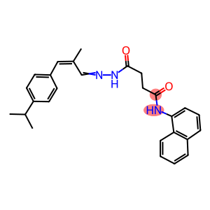 4-{2-[3-(4-isopropylphenyl)-2-methyl-2-propenylidene]hydrazino}-N-(1-naphthyl)-4-oxobutanamide