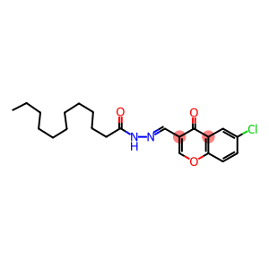 N'-[(6-chloro-4-oxo-4H-chromen-3-yl)methylene]dodecanohydrazide