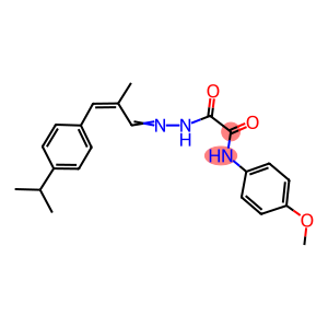 2-{2-[3-(4-isopropylphenyl)-2-methyl-2-propenylidene]hydrazino}-N-(4-methoxyphenyl)-2-oxoacetamide