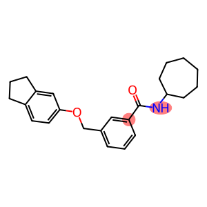 N-cycloheptyl-3-[(2,3-dihydro-1H-inden-5-yloxy)methyl]benzamide