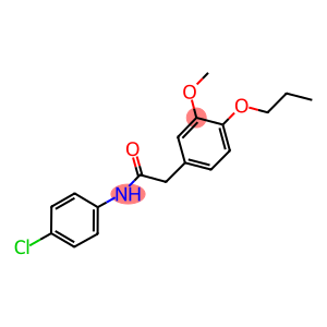 N-(4-chlorophenyl)-2-(3-methoxy-4-propoxyphenyl)acetamide