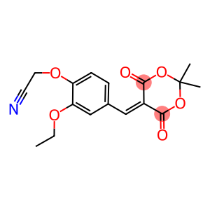 {4-[(2,2-dimethyl-4,6-dioxo-1,3-dioxan-5-ylidene)methyl]-2-ethoxyphenoxy}acetonitrile